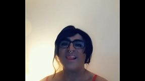 Jessi Core Teasing  by licking her lips