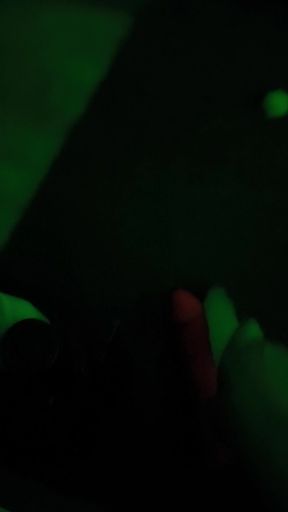 Transgender woman dildos herself