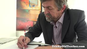 Cunning Misa Seduces Her Tricky Old Teacher for Better Grades in University