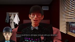Femdom Blowjob + Ass Tongue Fuck- Sexbot #2- Gameplay