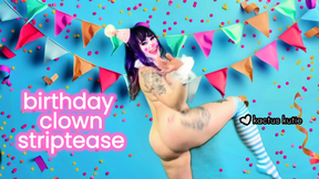 birthday clown striptease