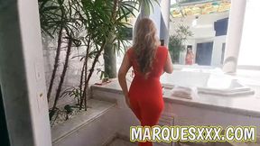 Fucked Hard on the Hot Brunette's Pole Ass&#x1F351; Sliding