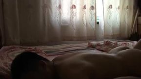 Chinese couple in motel