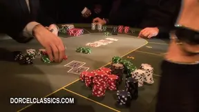 Hot brunettes Yasmine and Melissa Lauren in intense DP gangbang