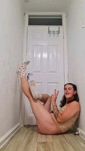 Real amateur homemade bathroom sexy outfit photoshoot UK     British shemale x