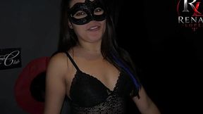Husband Films Me Railing His Wife, Then My Slut Wife Joins In, Giving Her a Standing Blowjob