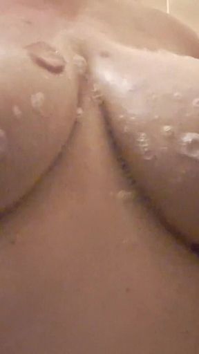 Shower BBW Tit Massage