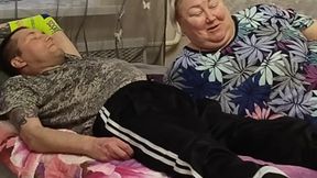 Mother-in-law sucks cock to get a portion of hot cum in her mouth