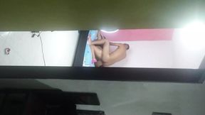 My cuckold friend lends me his wife and I fuck her hard until I cum inside and then she comes out and kisses him