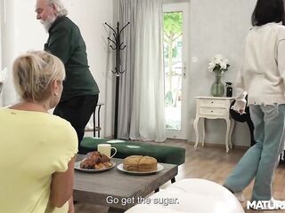 MatureClub - Blond Mother-in-Law Hanka Can't Pass on a Biggest Tool of Her Son-in-Law