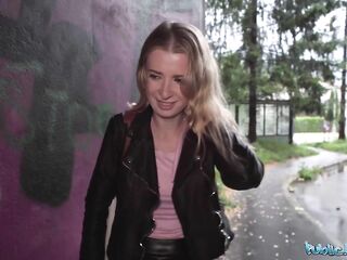 Public Agent Picked up this built blonde in the rain