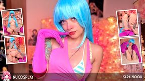 Juicy Slut Sara Moon Has An Ahegao Orgasm On Her Massive Dildo