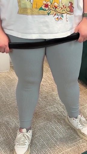 Baseball Bat, a Leather Belt, Tennis Balls and Her Massive Legs Turn His Testicles Into Whipped Cream! Crotch Destruction!