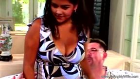 Big natural tits Latina swinger banged