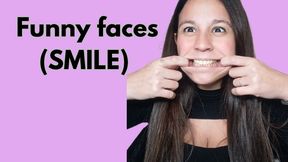 perfect smile while making the funniest faces