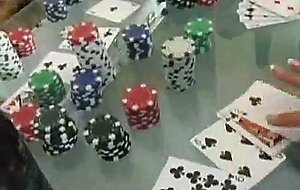 Blonde milf car blowjob and strip poker