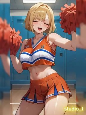 What big tits my girlfriend the cheerleader has, I fuck her after a game at her university