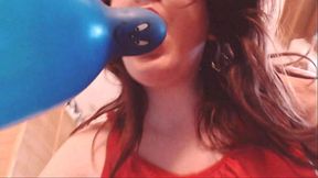 Bouncing Bliss: Nicoletta and Her Big Blue Balloon