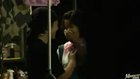 Sultry Japan Chick Gives Blowjob & Gets Fucked Wildly In Barn Room