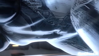 Cortana gets her pussy stretched wide open by 4 slimy rods