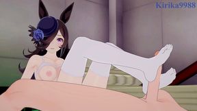 rice shower plays hard with my penis. - uma musume pretty derby hentai