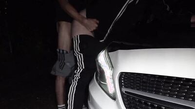 Josh 4 Lads Fits AS 19 yr Film gets bareback fucked & filled in a car