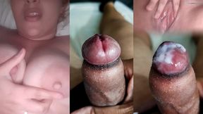 bati uma punheta no meu pau pequeno com fimose dentro do banheiro e fui para o quarto gozar mais (watch on: sheer/red)