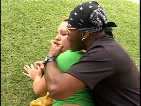 Athletic slut fucked by a black coach on the soccer field