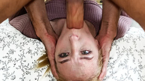 Blonde Beauty Sofie Otis Receives Mouth & Eye Watering Face Fuck