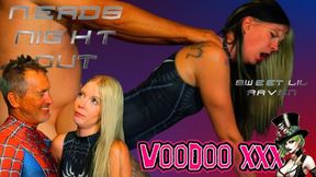 cosplay gamer nerds fuck in space themed room HD