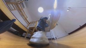 VR360 mixue sports shoes smelly socks smelly feet crushing and grinding