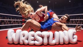 MIXED WRESTLING - Naked Mixed Wrestling Where I Easily Overpower and Pin You Down, Sit on Your Face Then Ride Your Cock While Keeping You Completely Pinned and Dominated (Erotic Audio)