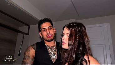 Hispanic slut Rossa Vaxx takes on three big cocks in an intense gangbang session