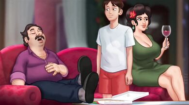 Animated MILF Game Gushing Cumshot