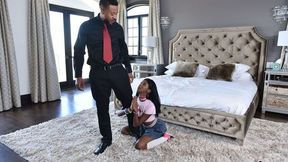 Adorable ebony Daisy Cooper has come over to Eddie Jayeâ€™s beautiful home to babysit. This girl is really is hot. She has a tight little body with an innocent look about her that can drive a guy crazy