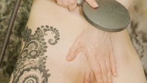 Using Shower Head to Play with my Pussy