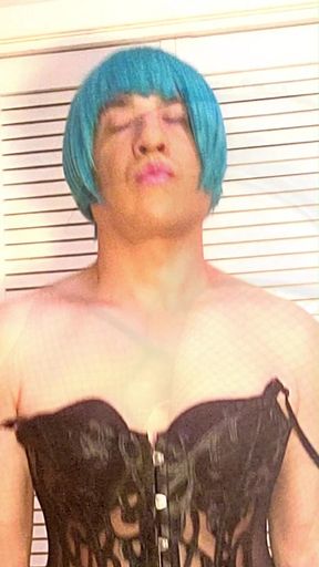Sissy slut Kandi sexy corset swinging cock Trance Music Video