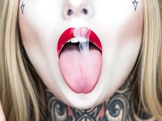 Smoke Fetish Smokin' Gal Red Lipstick Ai Clip