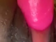 Black girl fucking dildo