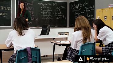 MOMMYS GIRL - Naughty Kimmy Kimm &amp_ Her Besties Caught In Detention By Hot Teacher Jayden Cole