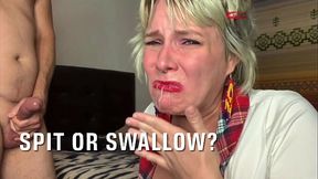 Student GF gives a sloppy blowjob and takes a big one in the ass for an A