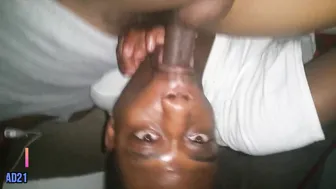 Femboy Gets Face Fucked by BBC Bareback