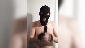 Kinky Amateur Deep Throat Training with Dildo and Gloves