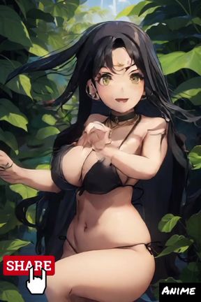 Anime girl in forest (Ai model)