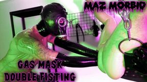 Gas Mask Double Anal Fisting 4K ft Mistress Lady Valeska Maz Morbid @mazmorbidfetish #fisting