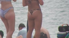 Beach girls with appetizing bottoms