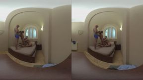 Newbie Peachy Alice Takes Massive Dick While Merida Sat Vibrates Her Clit!