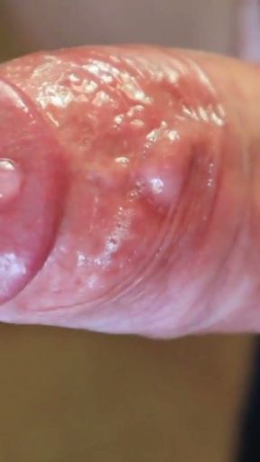 cock lube streams close up   Clip 1