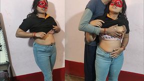 early fucked thirsty stepaunty'_s ass before her pussy