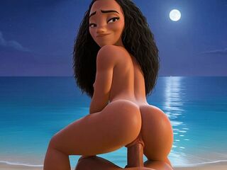 Caught on the beach animation of a sexy breasty brunette hair wife giving a sloppy oral-job taking anal and begging for a raw creampie Wicked large butt brunette hair